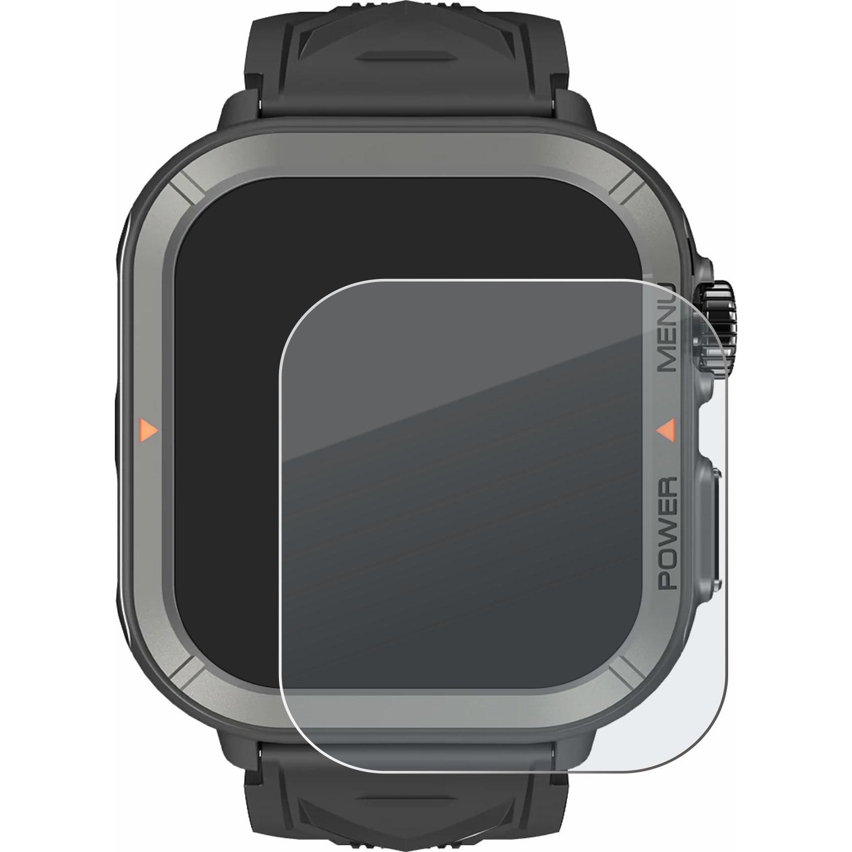 Thumbnail - BROTECT Schutzglas Schutzfolie Displayschutz Display Schutz Glas Folie matt, Smartwatch Schutzfolie, Grau