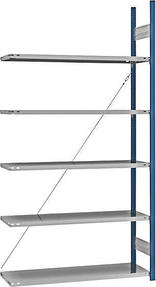 Actual product image eurokraft pro Shelf plug-in rack, blue / galvanized