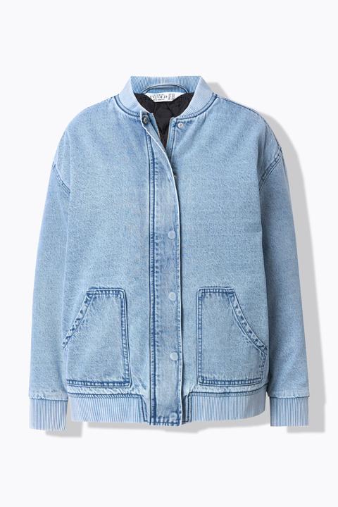 Actual product image Studio Untold Denim Zip-Up Bomber Jacket (54)