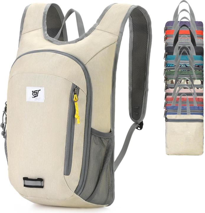 Only-Bags.Store Faltbarer Rucksack Ultraleichter Tagesrucksack Wasserdichter Tagesrucksack Reiserucksack (10 l)