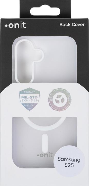 Produktbild Onit Back Cover Armorix Galaxy S25 Weiss matt, Grundfarbe (Samsung Galaxy S25)