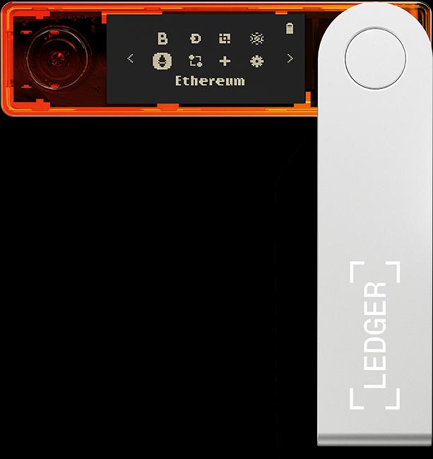 Produktbild Ledger Nano X - Orange (Litecoin, Dash, Bitcoin, Dogecoin, Ethereum Classic)
