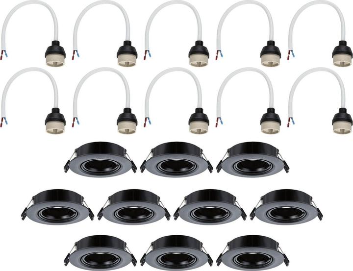Produktbild Paulmann Einbauleuchte 10er-Pack schwenkbar (GU10)