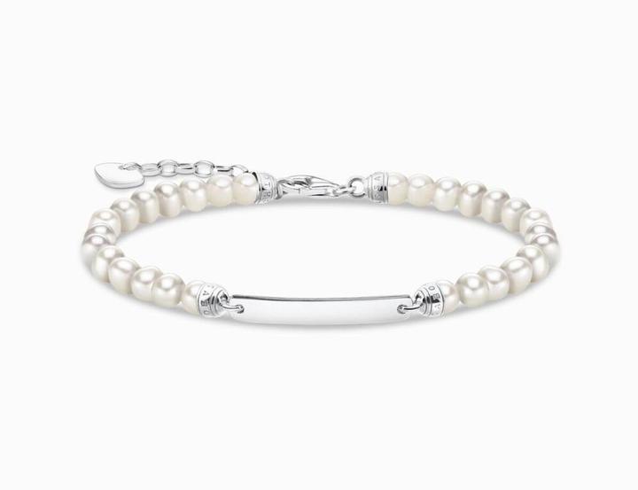 Immagine prodotto Thomas Sabo Bracciale di perle (19 cm, Argento 925)