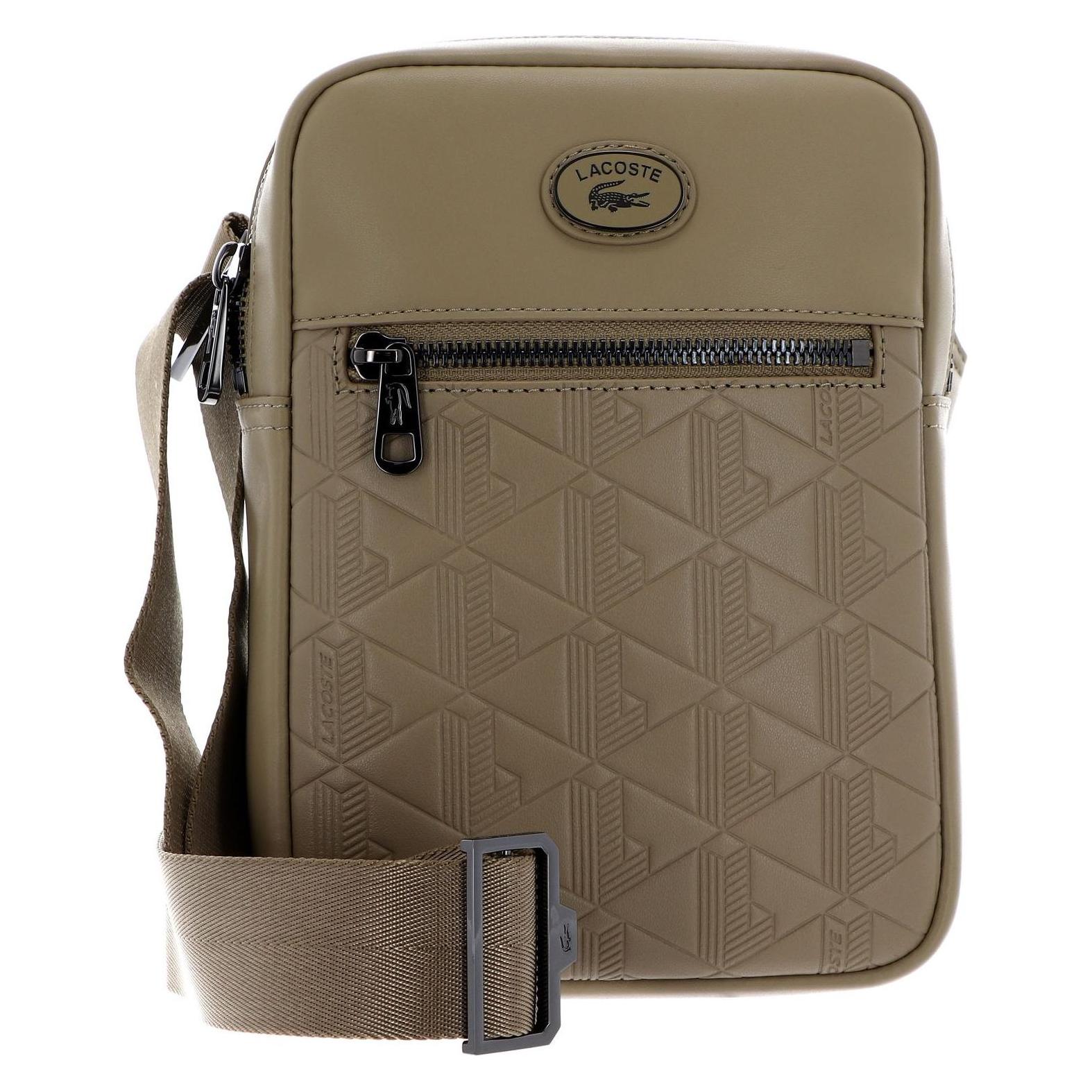 Lacoste, Herren, Handtasche, Nomogramme Vertical Camera Bag, Beige