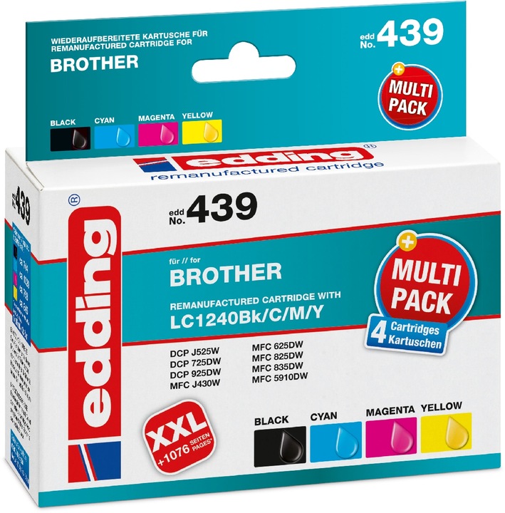 Produktbild Edding Tinte Kombi-Pack (M, C, Y, BK)