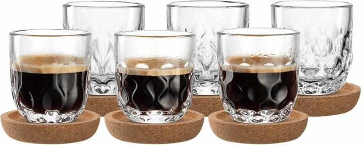 Produktbild Leonardo Gocce Espressogläser mit Untersetzer (60 ml, 6x)