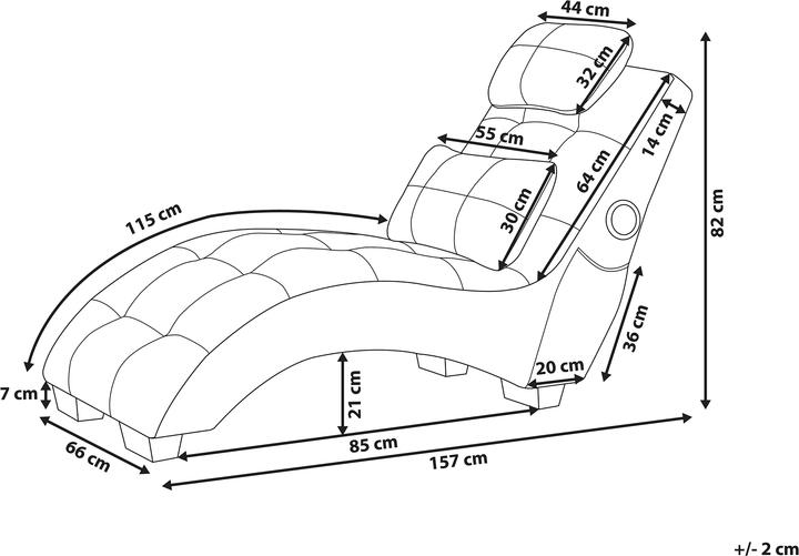 Actual product image Beliani Simorre (Recamiere)