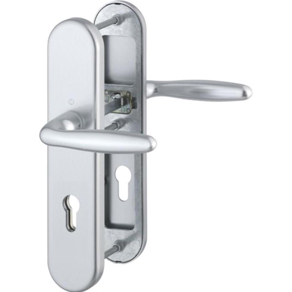 Hoppe, Türgriff + Fenstergriff, Schutzgarnitur Verona 1510/3331/3310 Aluminium F1 72 mm 42-47 mm (Türgriff)