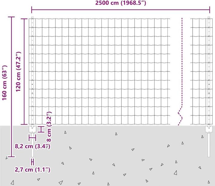 Produktbild vidaXL Aussenbarriere