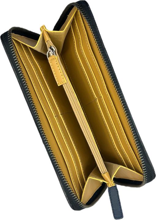 Actual product image Ikon Sweden Kivik apple leather zip wallet large