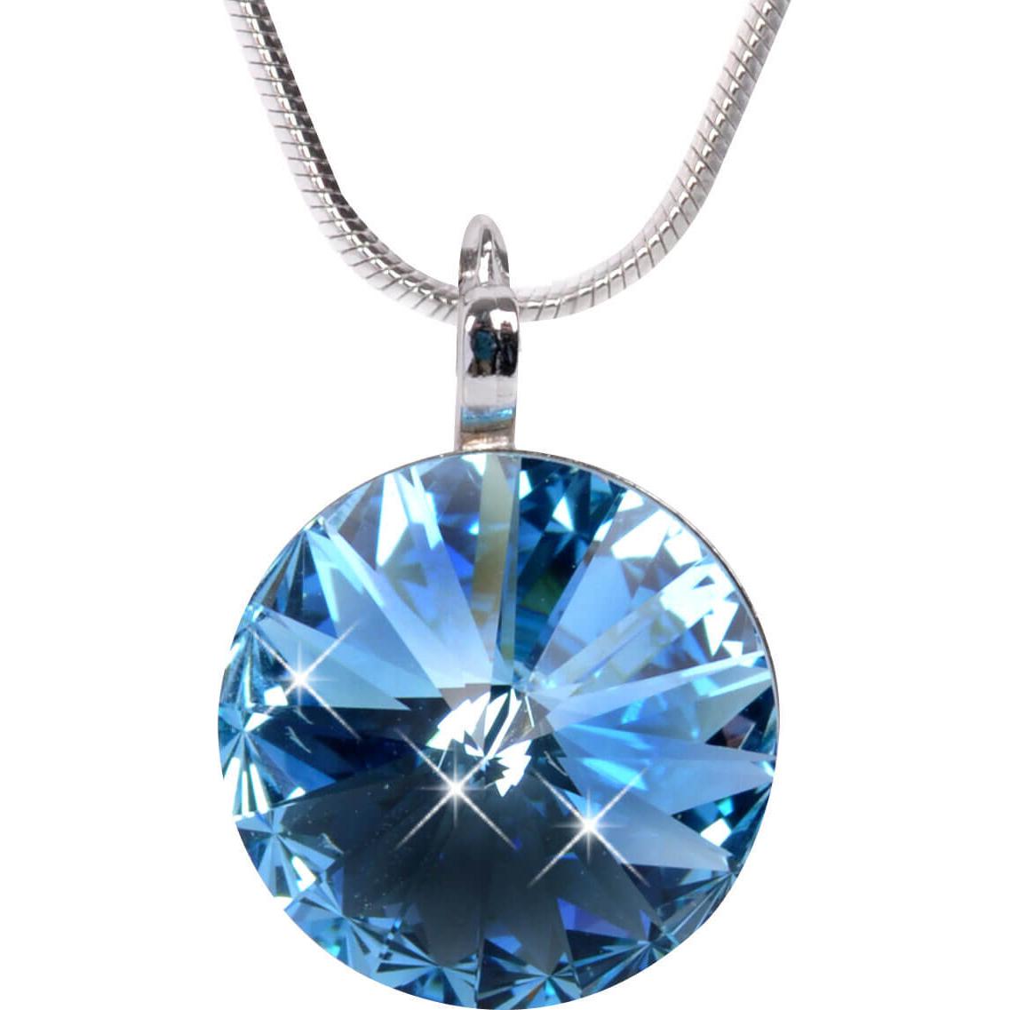 Levien, Collana, Collana elegante Rivoli Aquamarine (L)