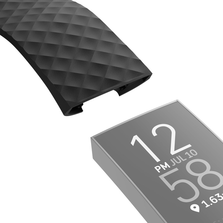 Actual product image Hama Bracelet FitbitCharge 3/4 (22 mm, Stainless steel, Thermoplastic polyurethane, 4, Charge 3)