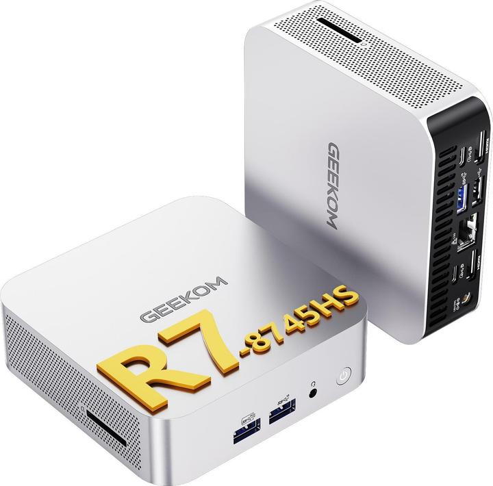 Produktbild Geekom Mini-PC mit Ryzen 7 8745HS & Windows 11 Pro (AMD Ryzen 7 8745H)