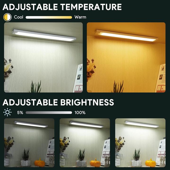 Actual product image Tailcas 3er Set LED Unterbauleuchte mit Bewegungsmelder (360 lm)