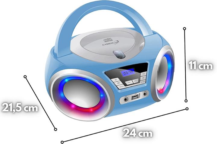 Image du produit Cyberlux Lecteur CD avec éclairage LED (FM)