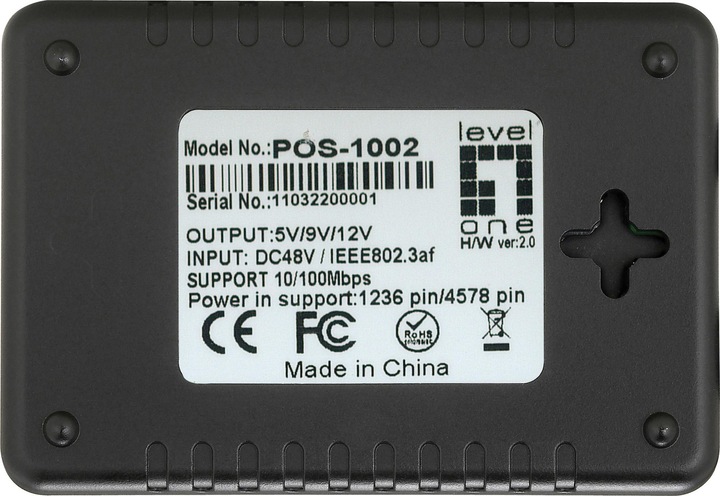 Produktbild LevelOne Pos-1002 (PoE Splitter)