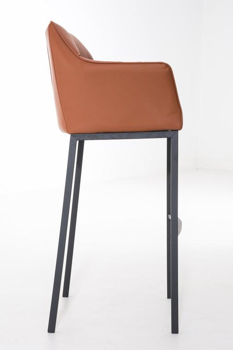 Actual product image CLP Barstool Damaso B with 4-leg frame, light brown