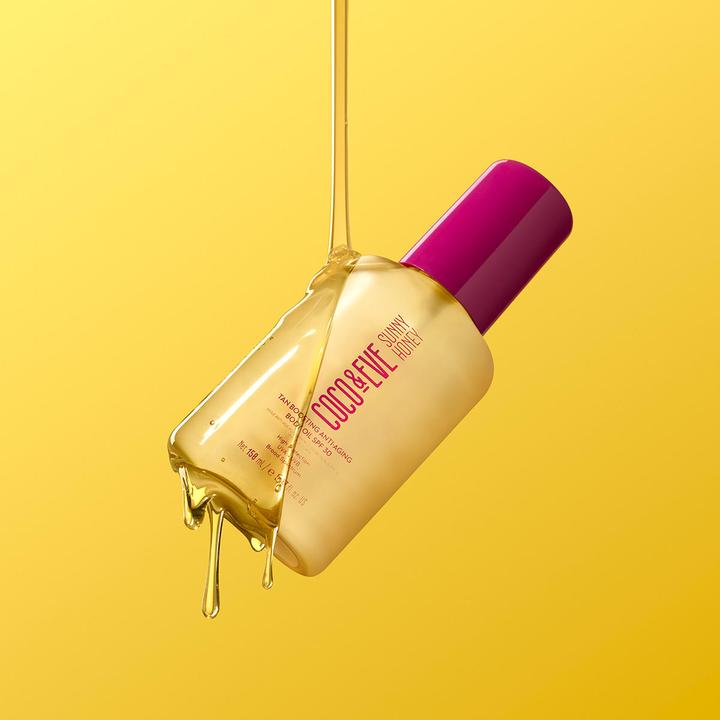 Produktbild Coco & Eve Sunny Honey Tan Boosting Anti-Aging Body Oil SPF30 (Selbstbräunungsöl, 150 ml)