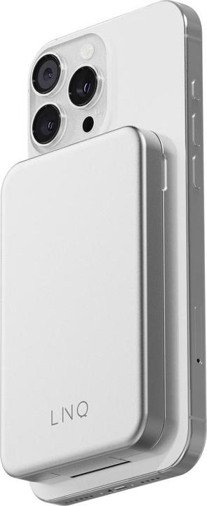 Actual product image LINQ Connects 3in1 Magnetic Wireless Powerbank und Stand (8000 mAh, 20 W, 30.80 Wh)