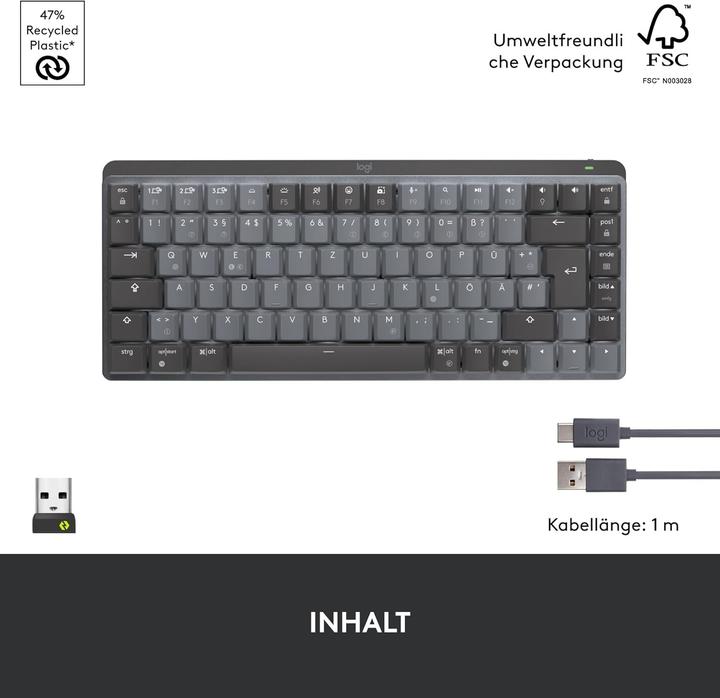 Produktbild Logitech MX Mechanical Mini (DE, Kabellos)
