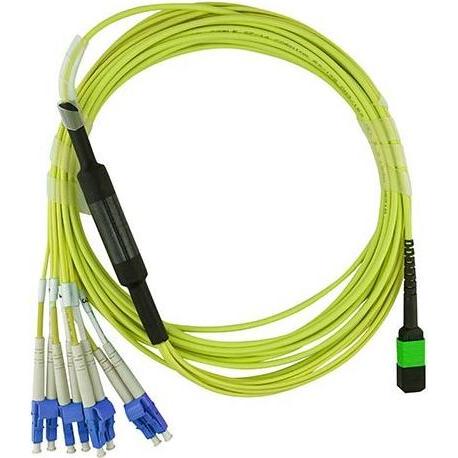 BlueOptics Alcatel-Nokia 3HE13897AA-1 kompatibles MPO-4xLC Singlemode Patchkabel 1 Meter (1 m), Netzwerkkabel