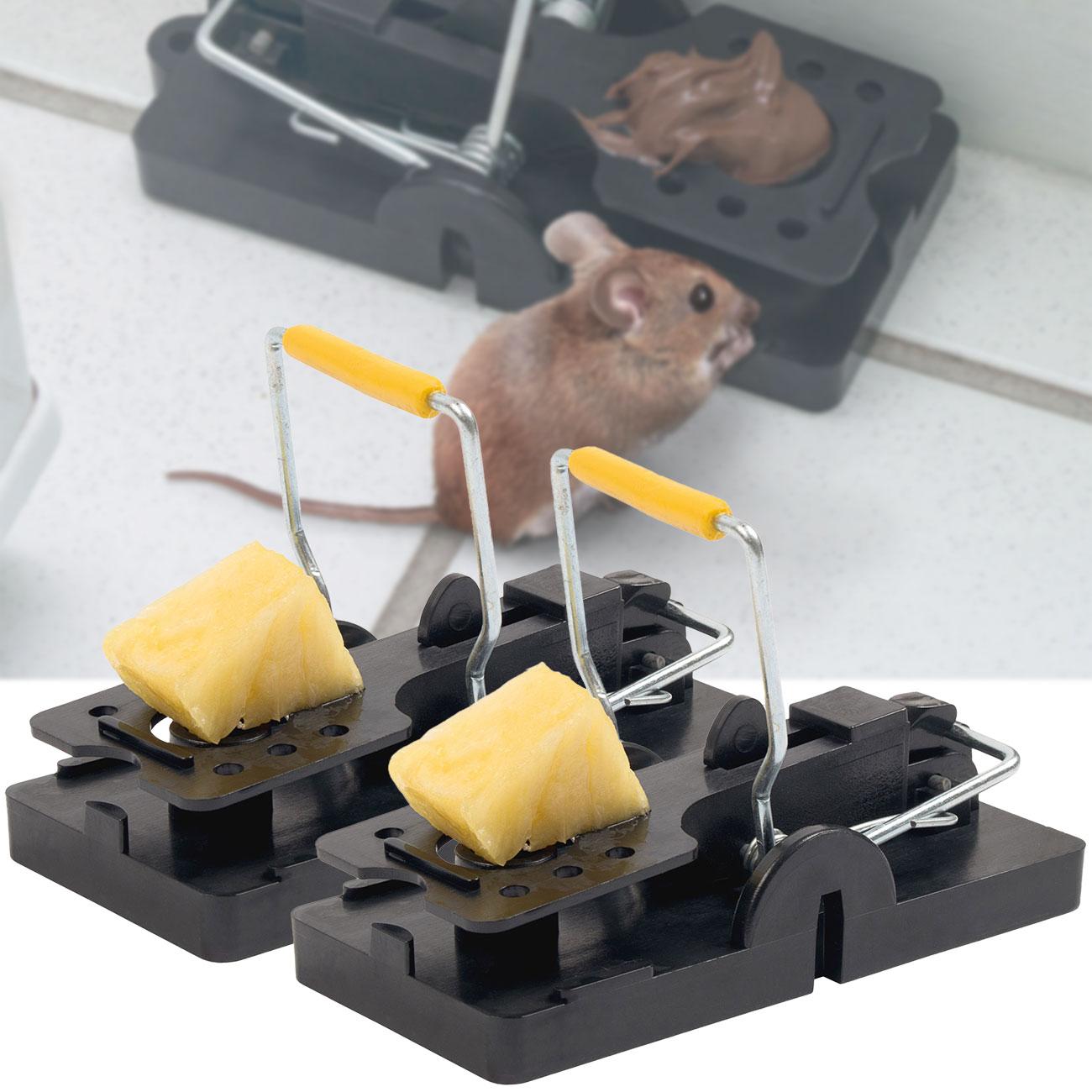 Gardigo, Trappola Animali, Set Di 2 Trappole Per Topi In Plastica Robusta, Trappola A Scatto
