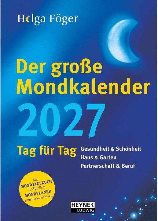 Actual product image Heyne Ludwig Taschenkalender Der grosse Mondkalender Tag für Tag (A5)
