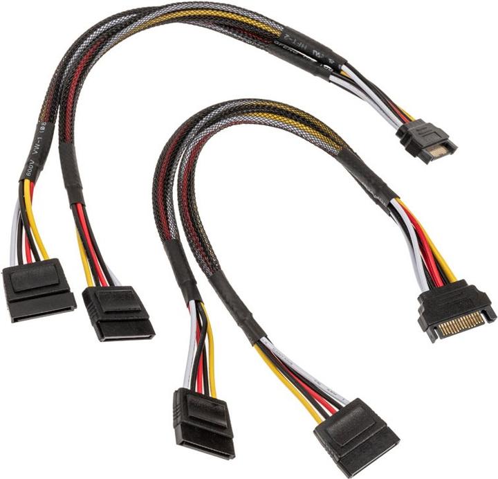 Produktbild Akasa SATA Strom-Y-Kabel - 30cm, 2er Pack