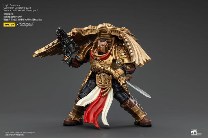Actual product image Joy Toy Warhammer The Horus Heresy Action Figure 1/18 Legio Custodes Custodian Venatari Squad Venatari with