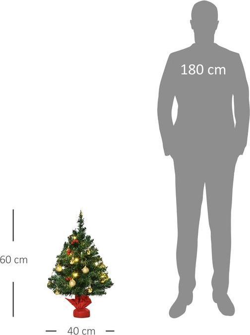 Actual product image Jamb LED Christmas tree (60 cm)