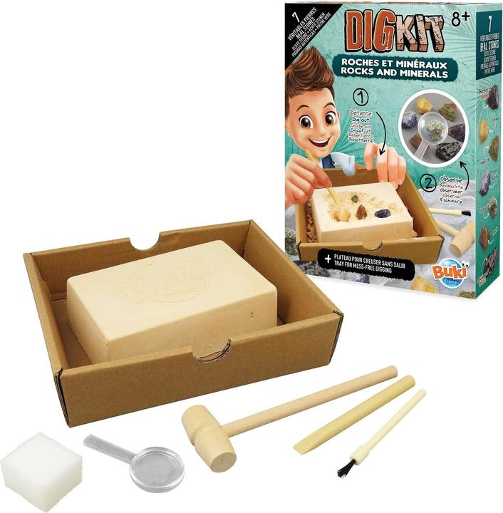 Produktbild Buki Experimentierkasten DigKit Steine und Mineralien