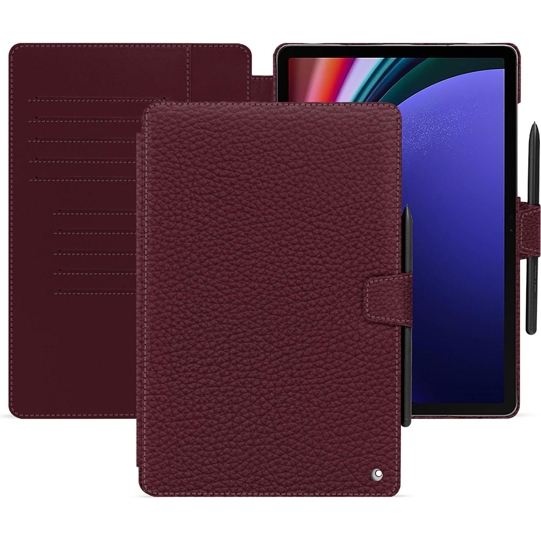 Noreve Lederschutzhülle Samsung Galaxy Tab S9+ (Galaxy Tab S9+), Tablet Hülle, Violett