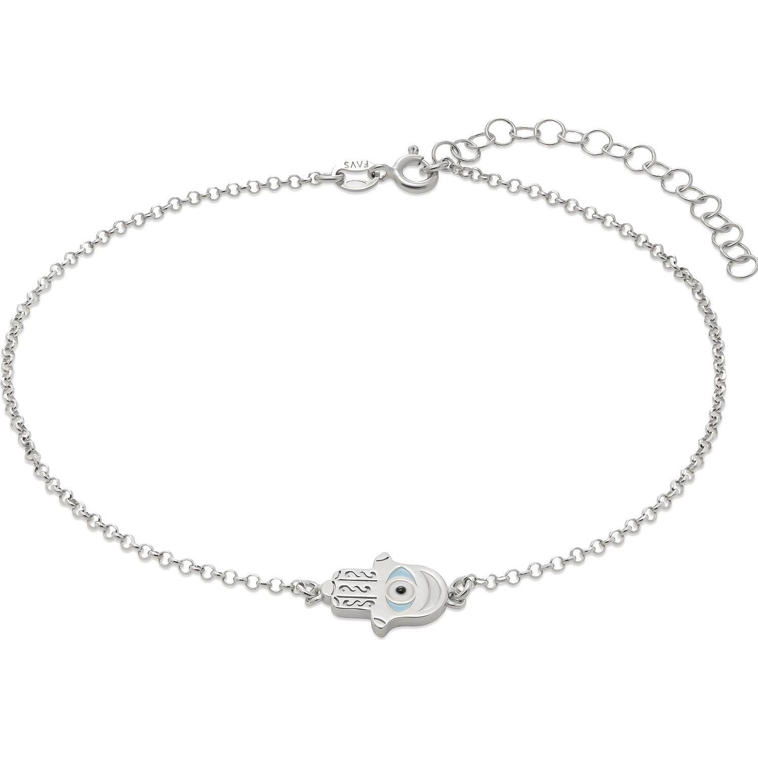 Favs, Fussschmuck, Fusskette, (925er Silber, 23 cm)