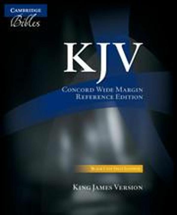 Produktbild KJV Concord Wide Margin Reference Bible, Black Calfsplit Leather KJ764:XM (Englisch, 2011)
