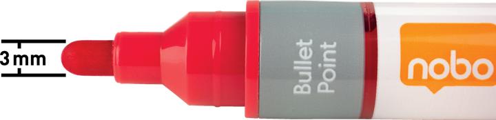 Produktbild Nobo N-Marker Viscom 3mm 1915379 rot 10 Stück (10x)