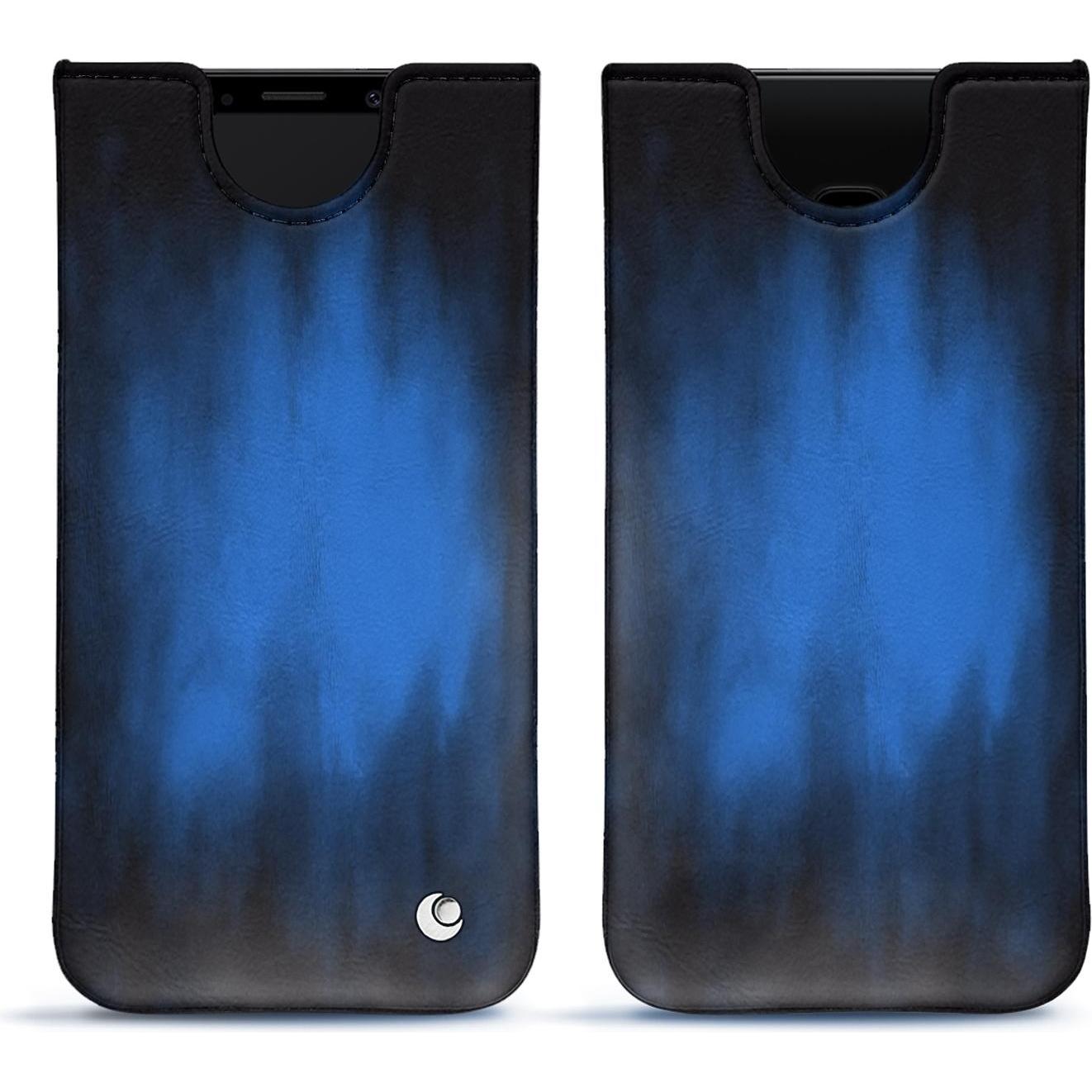Noreve Lederschutzhülle (Samsung Galaxy S9), Smartphone Hülle, Blau