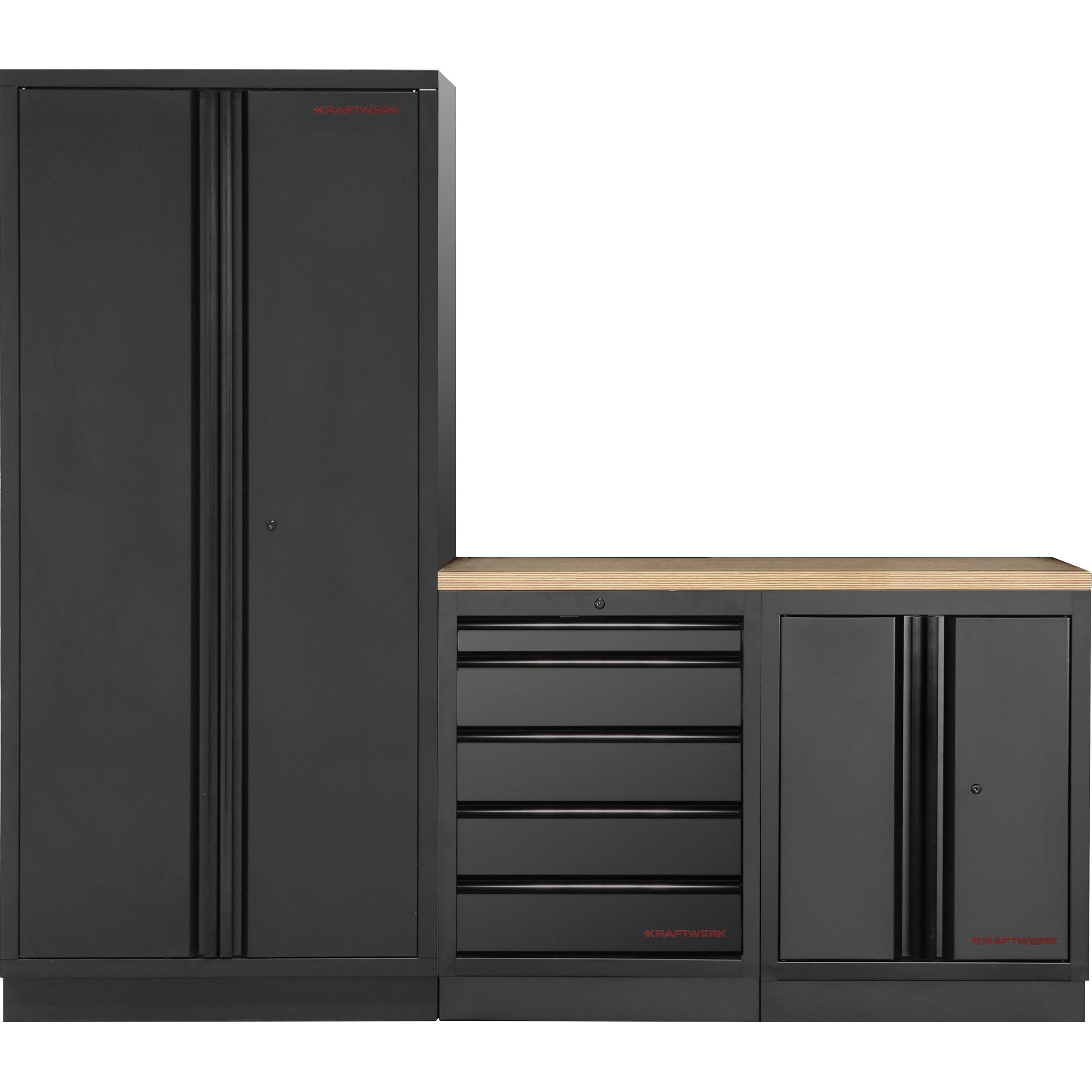Kraftwerk, Werkstattschrank, MOBILIO BLK Kombi Buche (227.50 cm, 200 cm)