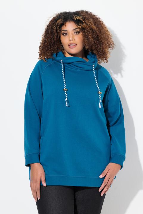 Produktbild Ulla Popken Sweatshirt, weiter Stehkragen, Taschen, Raglan-Langarm (54)