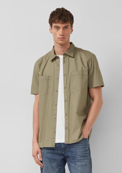 Immagine prodotto s.Oliver Regular Fit: Leichtes Kurzarmhemd aus Baumwolle mit Brusttasche (M)