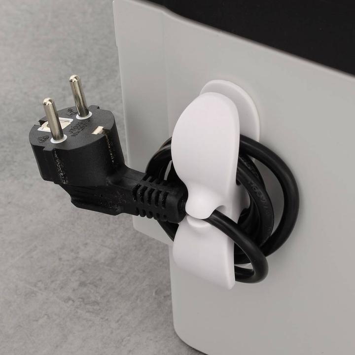 Produktbild Quadrios 23CA244 Kabelhalter selbstklebend 23CA244 Schwarz, Grau, Weiss 6 St.