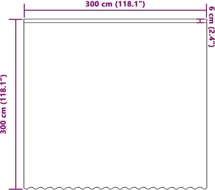 Produktbild vidaXL Spitzenvorhang (300 x 300 cm)