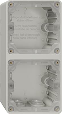 Actual product image Feller NAP housing lower part 2x1 grey