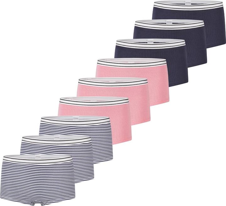 Immagine prodotto Schiesser 9 Pack di pantaloncini in cotone biologico 95/5 per ragazze adolescenti (164, confezione da 9)