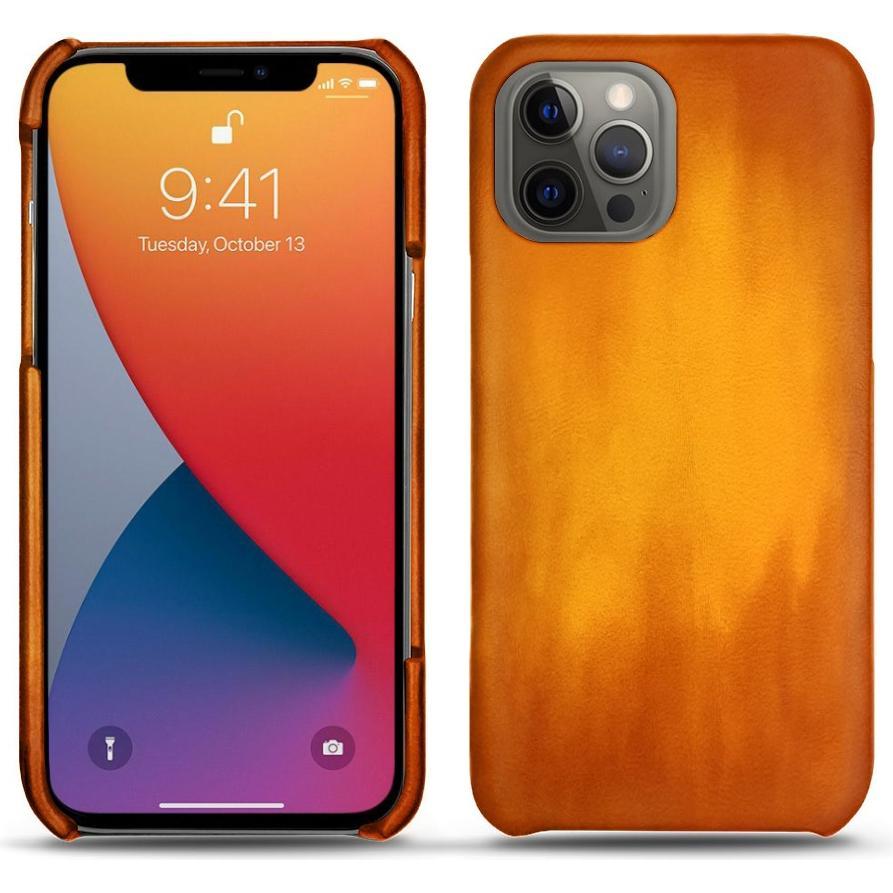 Noreve Lederschutzhülle (Apple iPhone 13 Pro), Smartphone Hülle, Orange