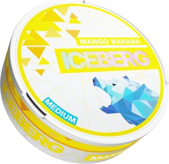 Iceberg Snus MEDIUM - Mango Banana 12g (Nicotine Pouches, 20 mg)