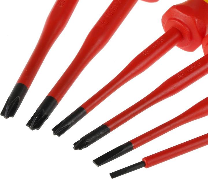 Produktbild Knipex VDE Schraubendreher-Paket (Phillipps-Kreuzschlitz (PH), Pozidriv-Kreuzschlitz (PZ), Schlitzschrauben)