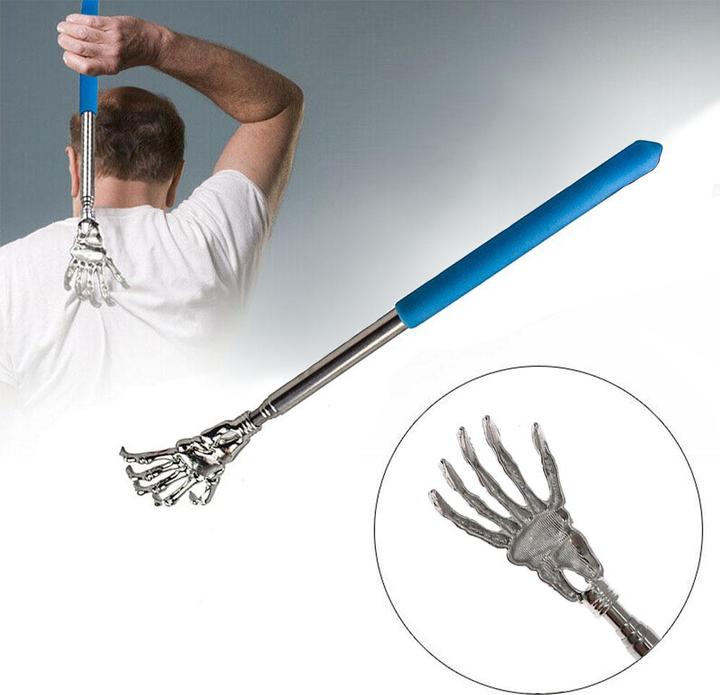 Actual product image Noya Rückenkratzer ausziehbar Teleskop Arm Edelstahl Massage Kralle Assortiert