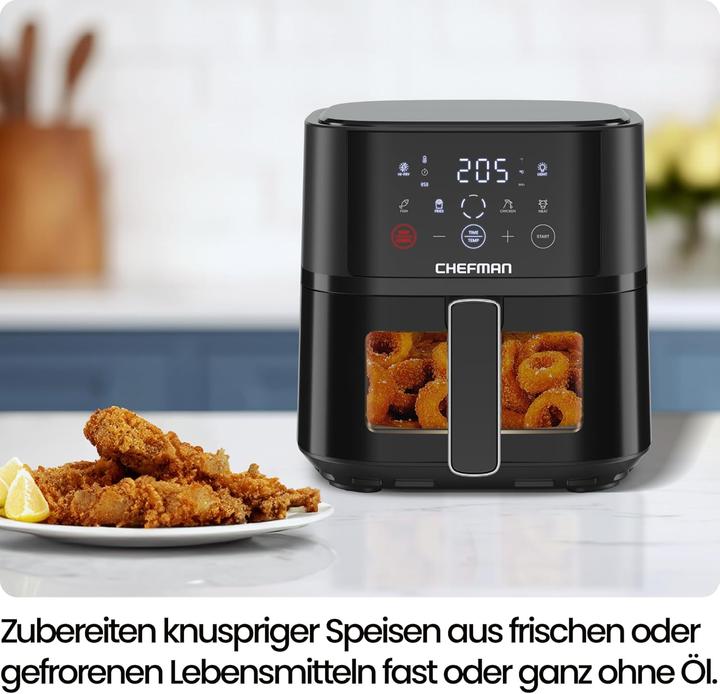 Actual product image Chefman TurboFry Touch - 3.8 litre hot air fryer with viewing window