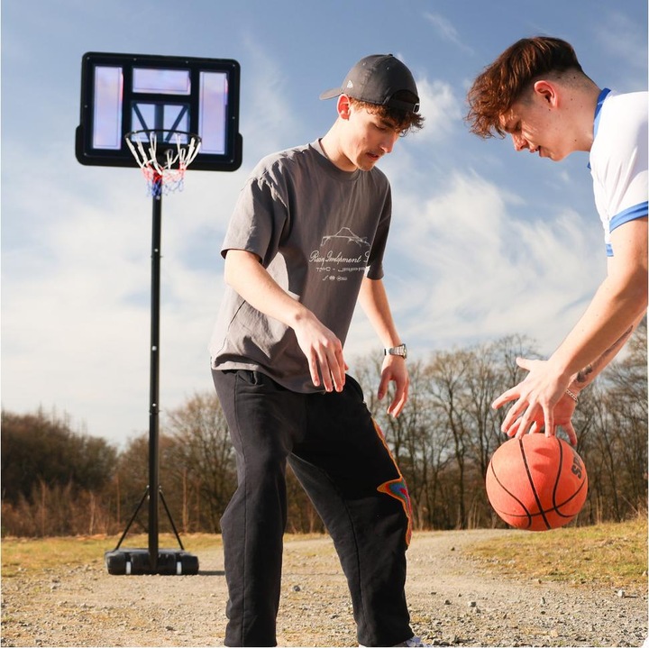 Produktbild Dönges Basketballkorb, höhenverstellbar 2,3m - 3,05m, mit Ball und Luftpumpe